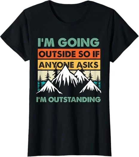 Outstanding Outdoors Hiking Mountaineering Vintage T-Shirt Outstanding Outdoors Hiking Mountaineering Vintage T-Shirt