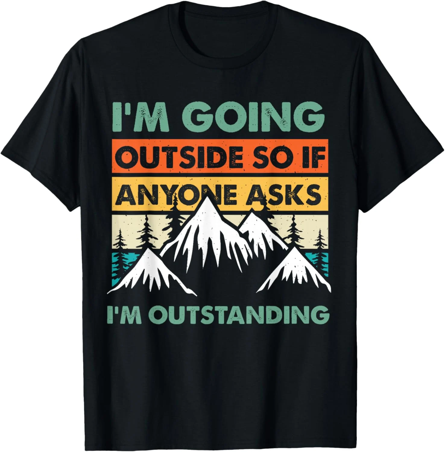 Outstanding Outdoors Hiking Mountaineering Vintage T-Shirt Outstanding Outdoors Hiking Mountaineering Vintage T-Shirt