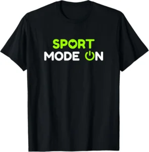 "Sport Mode On" Power Button Heart Symbol T-shirt