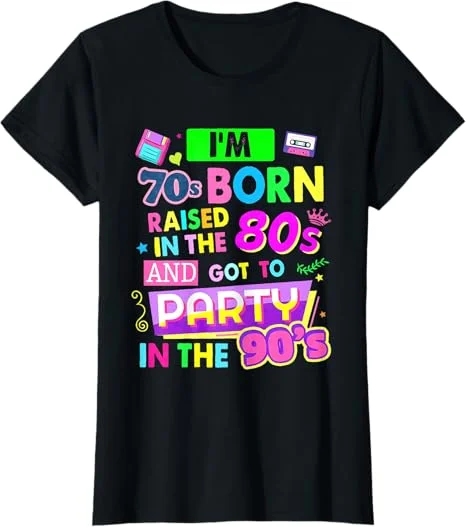 Vintage Throwback 70s 80s 90s Era Mixtape Floppy Disc T-shirt Vintage Throwback 70s 80s 90s Era Mixtape Floppy Disc T-shirt